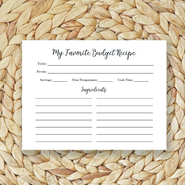 Favoritbudgetrecept | Enkel grundläggande mottagar (Skapare uppladdad)