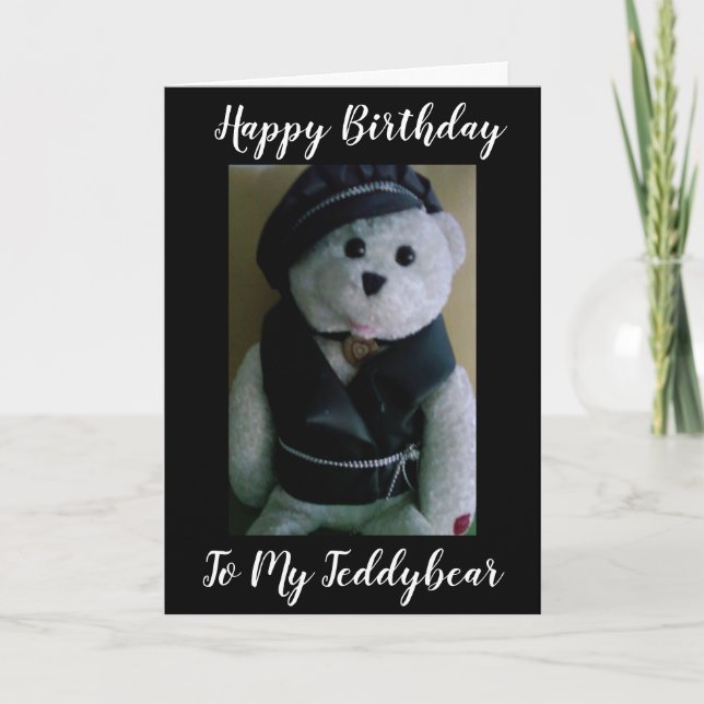 **FAVORITCUDDLER & TEDDYBEAR** GRATTIS PÅ FÖDELSED KORT (Framsida)