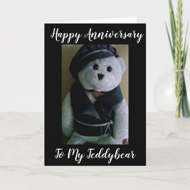**FAVORITCUDDLER & TEDDYBEAR** LYCKLIG ANNIVERSARY KORT (Framsida)