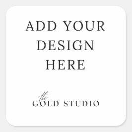 Favoritdekal, 1,5-tums tom mall fyrkantigt klistermärke