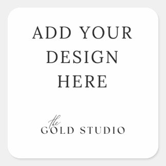 Favoritdekal, 1,5-tums tom mall fyrkantigt klistermärke