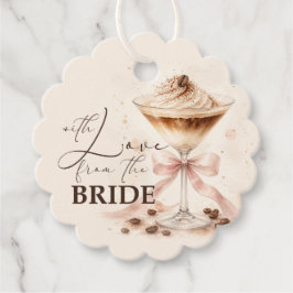 Favoritdryck "With Love from the Bride" Espresso M Gåvor Etiketter