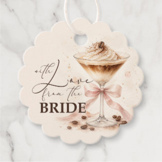 Favoritdryck "With Love from the Bride" Espresso M Gåvor Etiketter