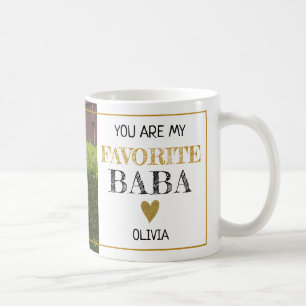 Favorite Baba Grandpa Grandchild Anpassningsbar Ph Kaffemugg