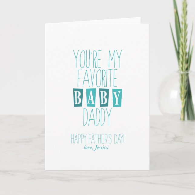Favorite Baby pappa | Fars dag Kort (Framsida)