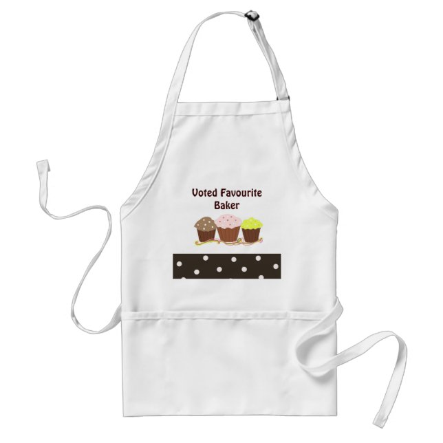 Favorite Baker - trio Muffinsar Förkläde (Framsidan)