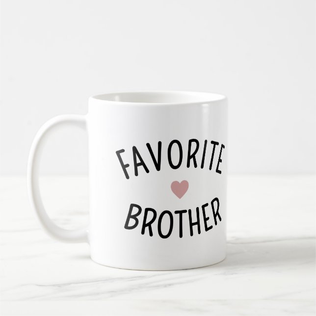 Favorite Brother Family Reunion Funny Kaffemugg (Vänster)