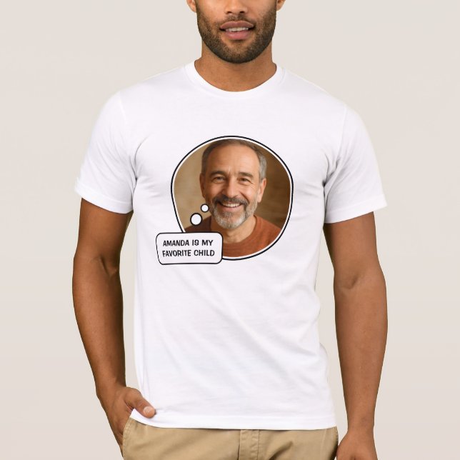 Favorite Child Funny Pappa Fars dag T Shirt (Framsida)