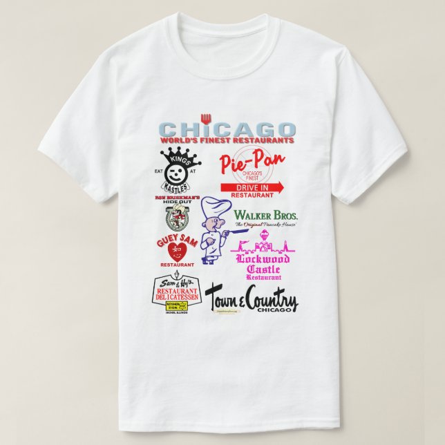 Favorite Ciagoland Restaurants, v3. T Shirt (Design framsida)
