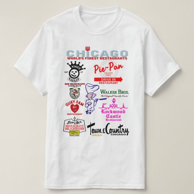 Favorite Ciagoland Restaurants, v3. T Shirt (Design framsida)