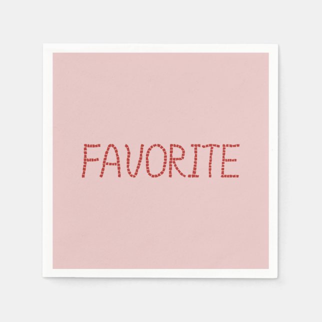 Favorite Cocktail Papper Napkins Pappersservett (Framsidan)