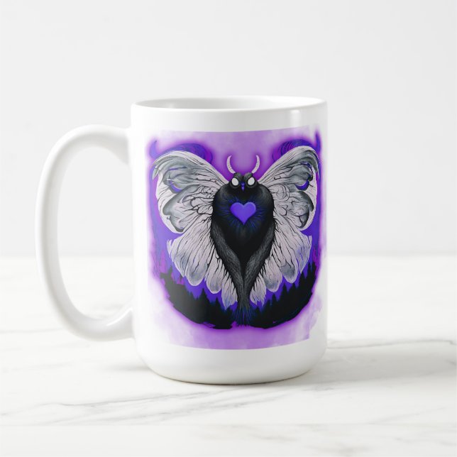 Favorite Cryptid: Mothman Kaffemugg (Vänster)
