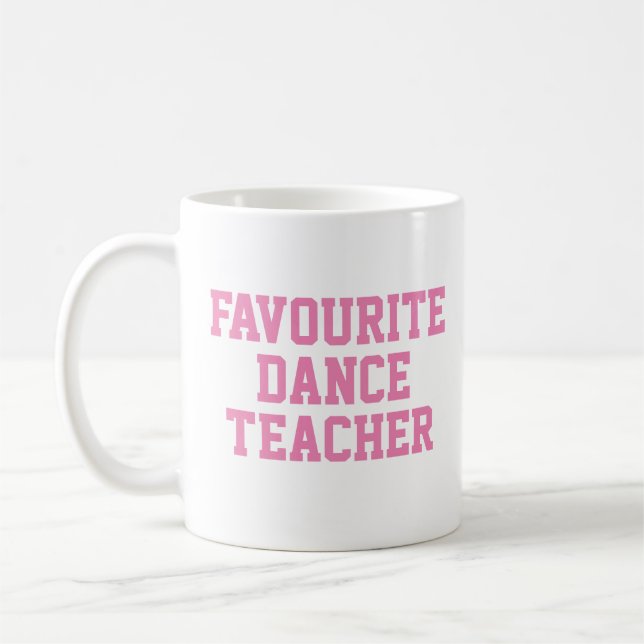 Favorite Dance Teacher Gift Kaffemugg (Vänster)