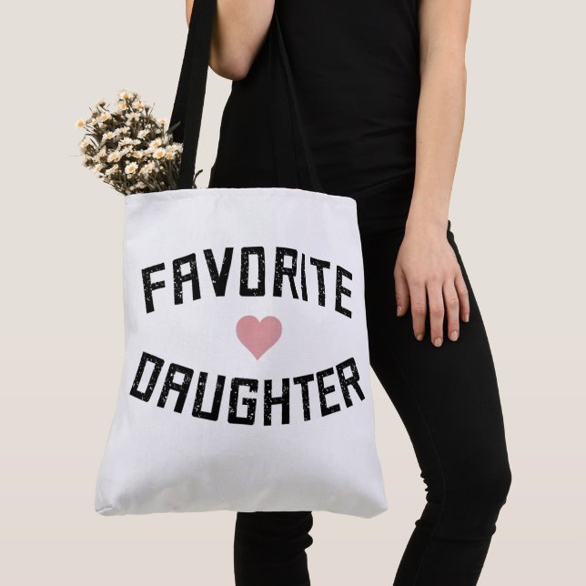 Favorite DaughFamily Reunion Funny Gifts Tygkasse (Närbild)