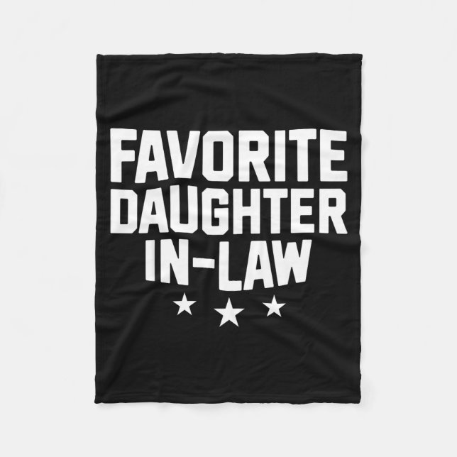Favorite Daughter-in-law Funny Wife Mom Mother's D Fleecefilt (Framsidan)
