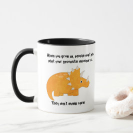 Favorite Dinosaur Triceratops Funny Quote Mugg