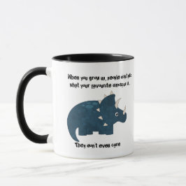 Favorite Dinosaur Triceratops Funny Quote Mugg