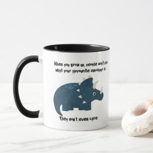 Favorite Dinosaur Triceratops Funny Quote Mugg