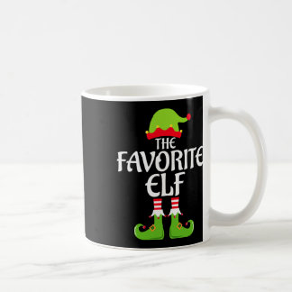 Favorite Elf Matching Family Group jul Party Kaffemugg
