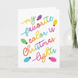 Favorite Färg jul Ljus © GraphicLoveShop Kort