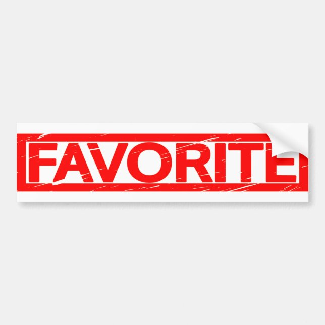Favorite Frimärke Bildekal (Framsidan)