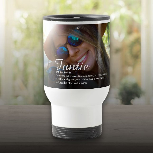 Favorite Funtie Moster Auntie Definition Photo Resemugg (Favorite Funtie Aunt Auntie Definition Photo Travel Mug)