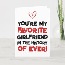 Favorite Girlkompis Sarkastic Funny Kärlek Card
