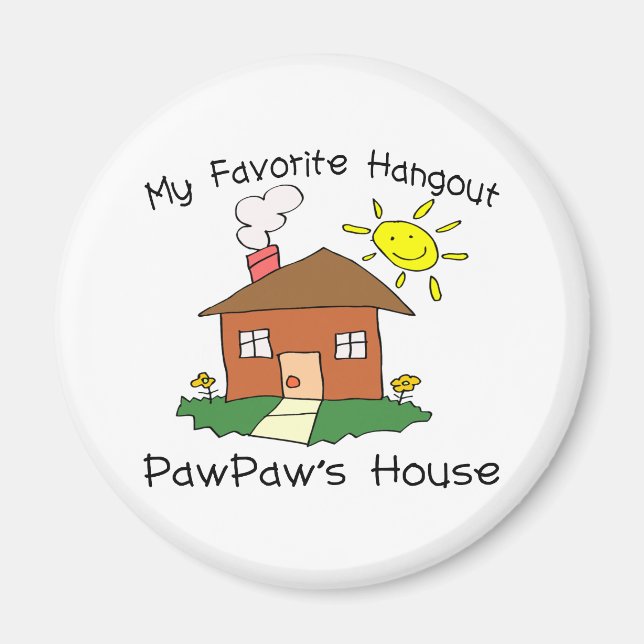 Favorite Hangout PawPaws hus Magnet (Framsidan)
