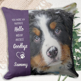 Favorite Hej Hardest Adjö Pet Memorial Photo Kudde