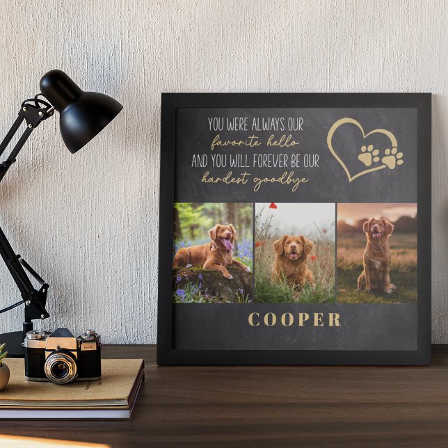 Favorite Hej Hardest Adjö Pet Memorial Poster (Skapare uppladdad)