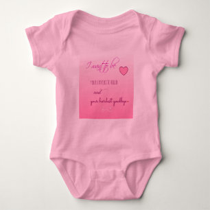 "Favorite Hej" Valentine Infant Jersey Sleeper T Shirt