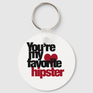 Favorite Hipster Nyckelring