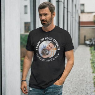Favorite Hund Fars dag Anpassningsbar Photo T Shirt