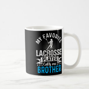 Favorite Lacrosse Player kallar mig Brother Funny Kaffemugg