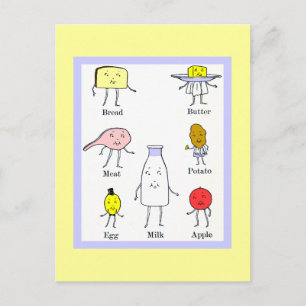 Favorite Mat Retro Blank Art-vykort Vykort