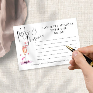Favorite Memory Petals Prosecco-Möhippa Kort