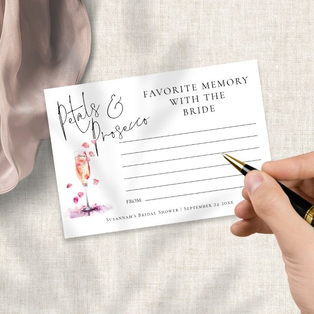 Favorite Memory Petals Prosecco-Möhippa Kort (Skapare uppladdad)