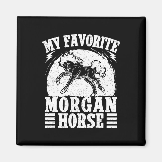  Favorite Morgan Horse Rider Magnet (Framsidan)