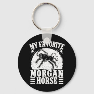 Favorite Morgan Horse Rider Nyckelring