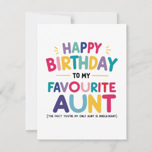 "Favorite Moster Birthday Card" Julkort