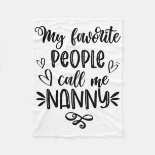 Favorite People kallar mig Nanny Mors dag Fleecefilt