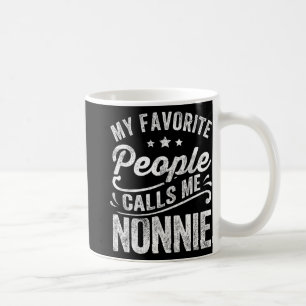 Favorite People kallar mig Nonnie Mors dag Gift Kaffemugg