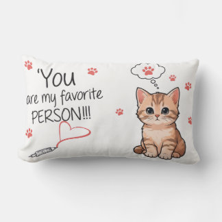 "Favorite Person" Lumbar Cushion Lumbarkudde