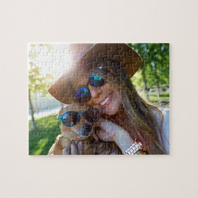 Favorite Pet Photo Keepsaké Gift Pussel (Horisontell)