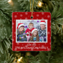 Favorite Photo på julrött med Snöflingor