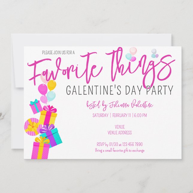 Favorite Sak Galentine's Day Girls Night Out Inbjudningar (Framsida)