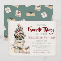 Favorite Sak Gift Exchange brunt pappert paket