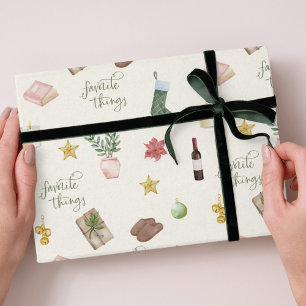 Favorite Sak, mönstrad Helgdag jul Presentpapper