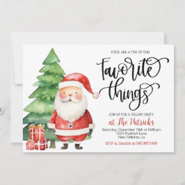 Favorite Sak Santa Julfest-inbjudan Inbjudningar
