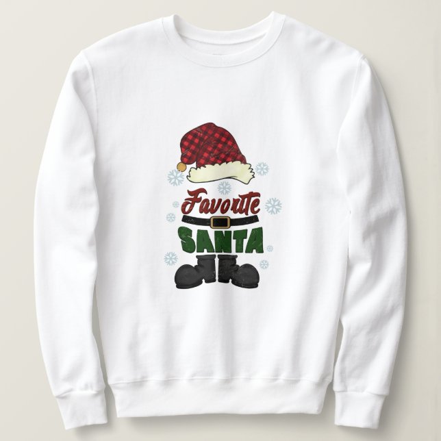 Favorite Santa christmas T Shirt (Design framsida)